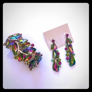 Statement Bracelet and Earrings